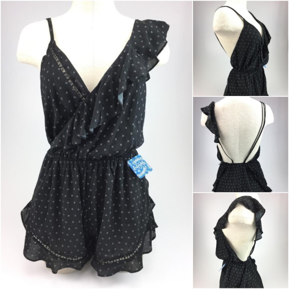 Sexy black romper